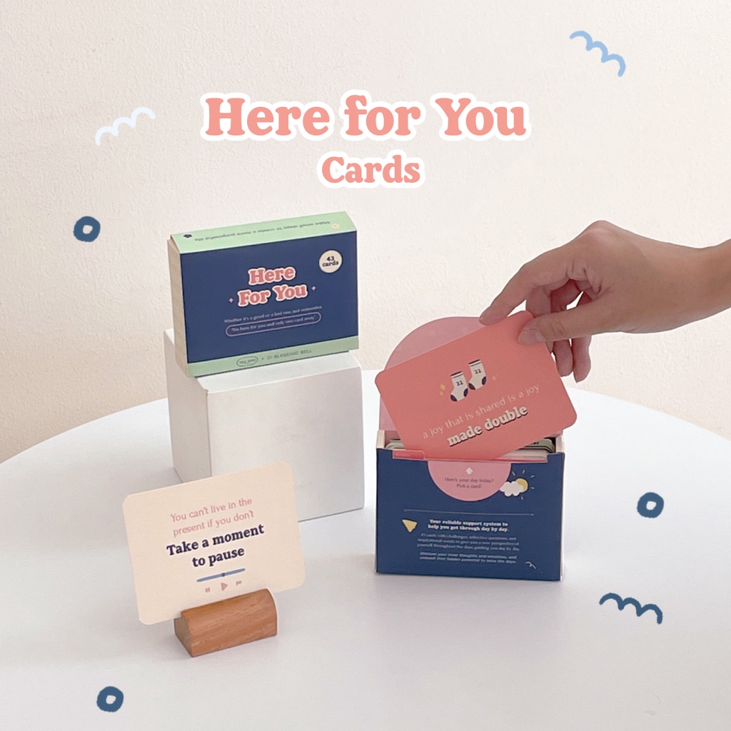 Suka Home X Blessing Bell &quot;Day By Day&quot; Special Collaboration | Kartu Motivasi | Gelas Aesthetic | Self Care Routine | Me Time Kit | Positive Affirmation Cards | Gift Set | Hadiah untuk Sahabat