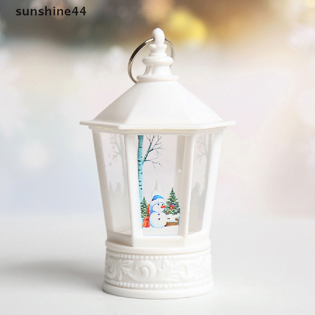 Sunshine Lampu Lentera LED Bentuk Santa Claus Untuk Dekorasi Natal