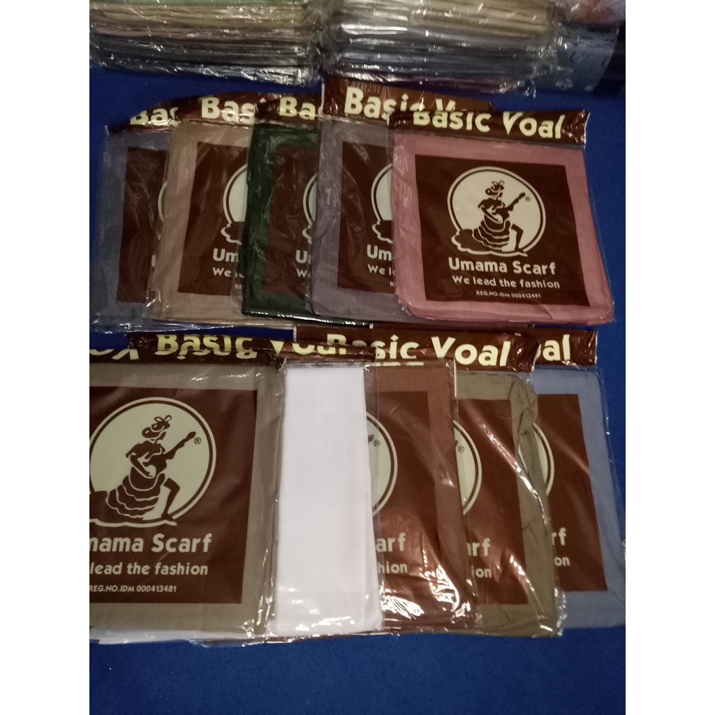 Umama Scarf - Segi Empat Basic Voal / Segi Empat Voal Polos / Umama Basic Voal - Part 1