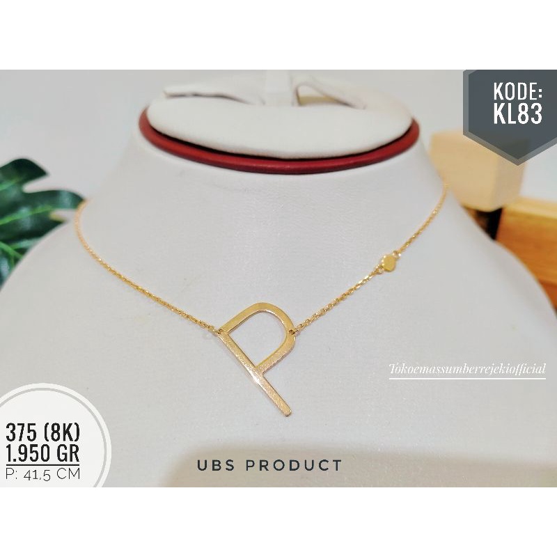 kalung huruf / kalung jedar huruf / kalung fancy huruf / kalung / kalung huruf 375 / kalung huruf 8k