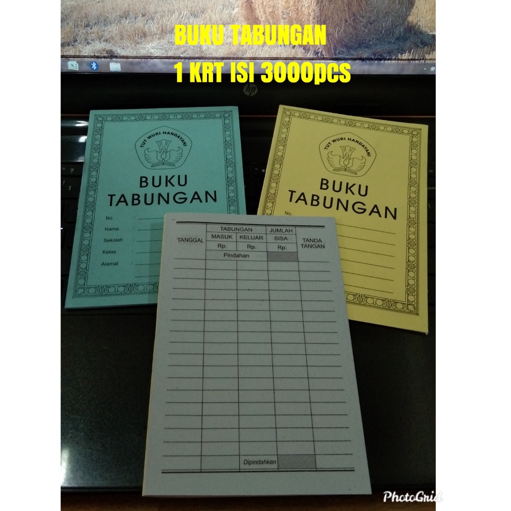 

(HARGA 1pcs) Buku Tabungan Kecil Buku Tabungan Sekolah