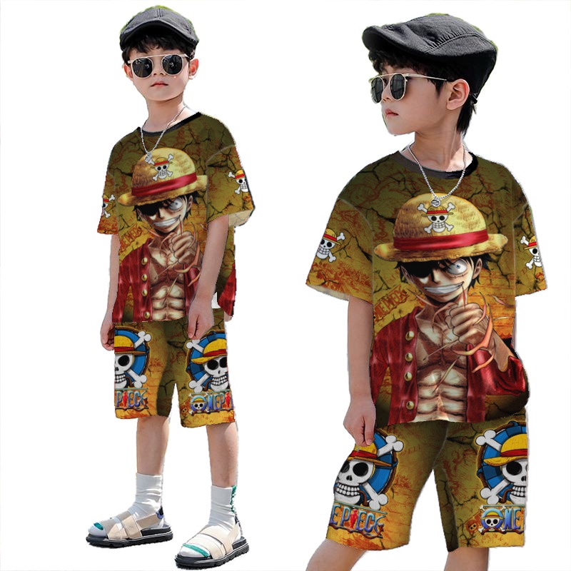 Rillo - Setelan Anak Laki-laki Print  Anime