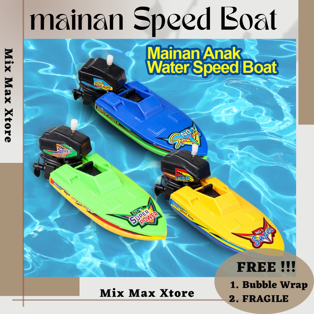 Mainan Anak Water Speed Boat Ship Children Toy - Mix Color