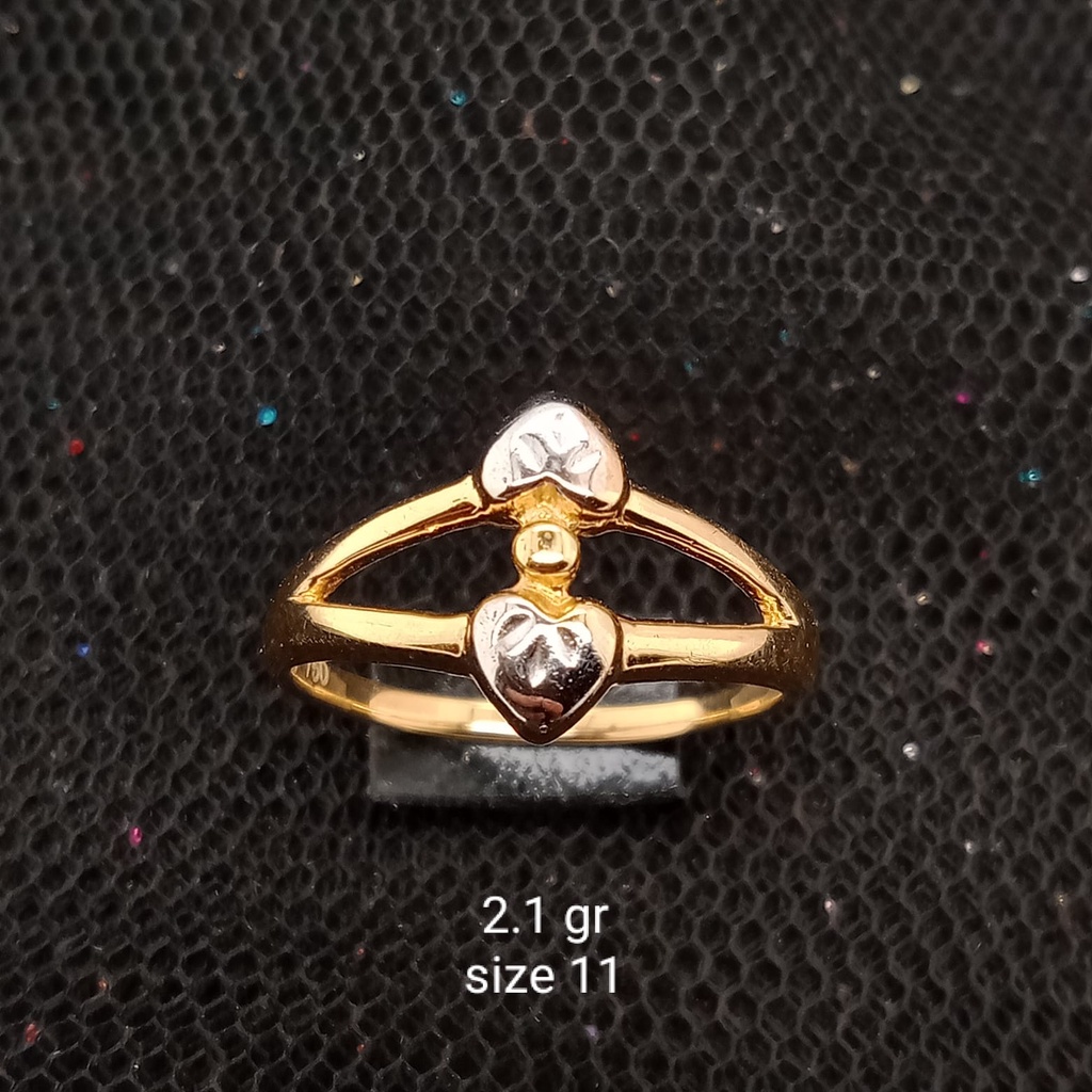 Cincin emas 17K - 2.1 gr kadar 750 - 3937