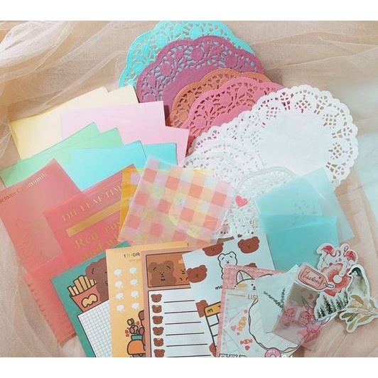 

Jurnal Vintage Aesthetic Journal Kit - Dekorasi Vintage Bujo Ver_04 (40Pcs)