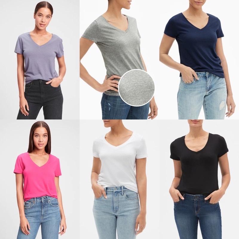 GAP 100% Organic Cotton Vintage V-neck T-shirt