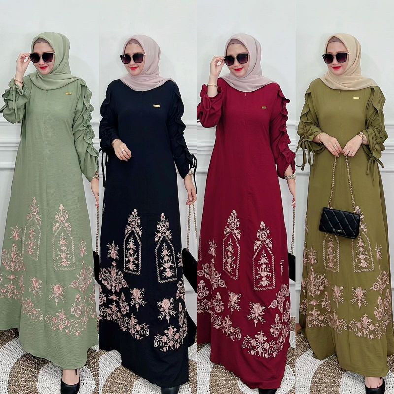 Gamis Bordir/ Gamis Bordir Maroko Terbaru
