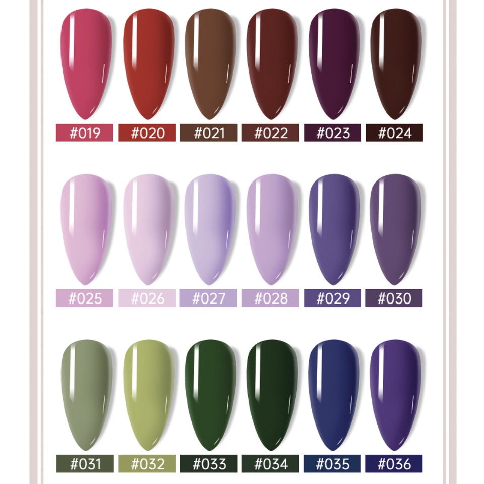 (1-40) RISYAL Kutek Color Nail Gel  Halal UV Polish 7.5 ml Cat Kuku KU036