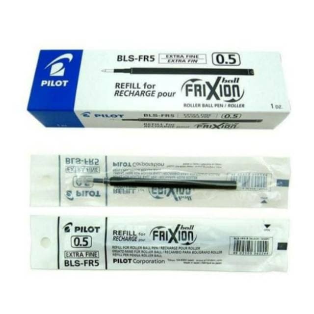 

Refil Pen Pilot Frixion 0,5 / 0,7 / isi pulpen pilot frixion - 05, Hitam