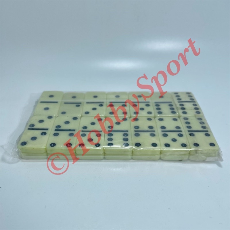 Domino Batu Mini Akrilik Tipis Gaple Set Board Game Balok Dam Mahjong