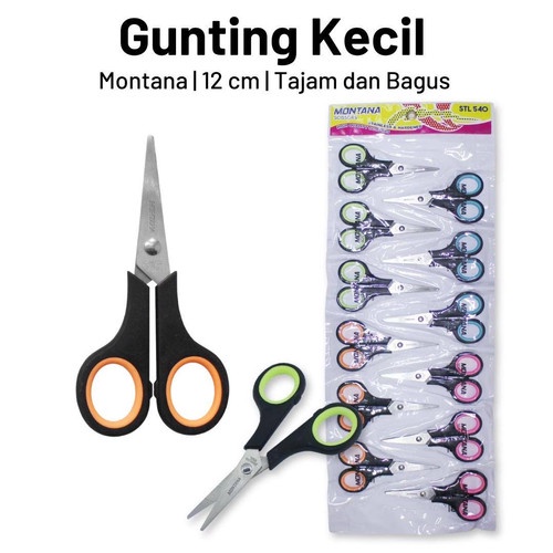 GOS -G101- Gunting Kecil - ATK Gunting Serbaguna - Gunting Kertas 12cm