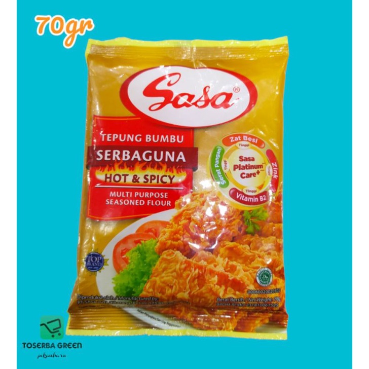 

Sasa Tepung Bumbu Serbaguna Hot & Spice 70gr