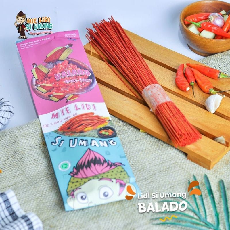 

MIE LIDI SI UMANG RASA BALADO 130 gram