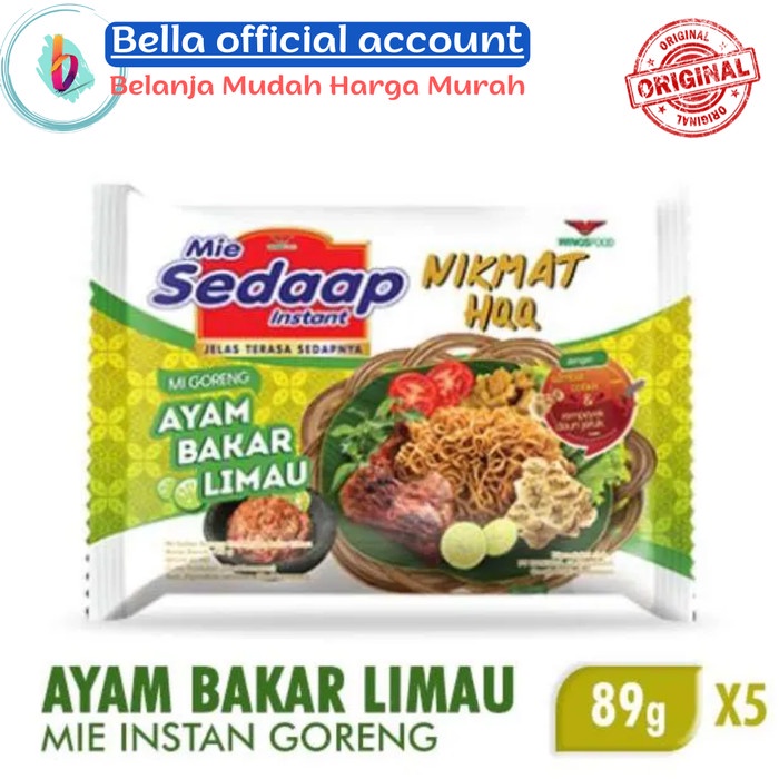 

SEDAAP Mie Instan Ayam Bakar Limau 5 Pcs x 89gr
