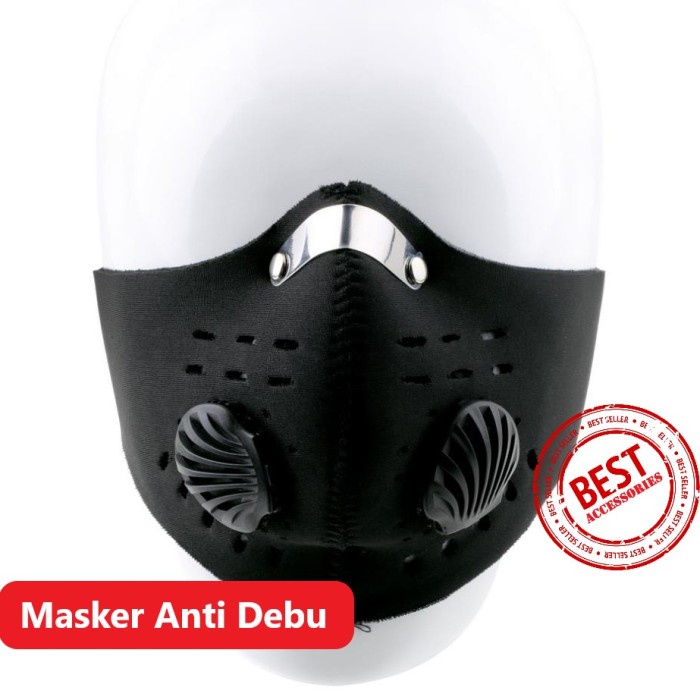 Masker Motor Filter Anti Polusi Debu Bisa Cuci Pakai