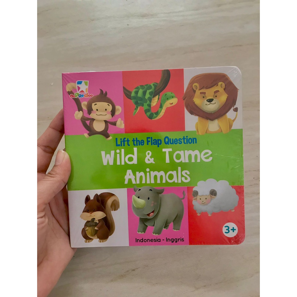 Buku Opredo Lift the Flap Question - Wild and Tame Animals by Tim Oopr