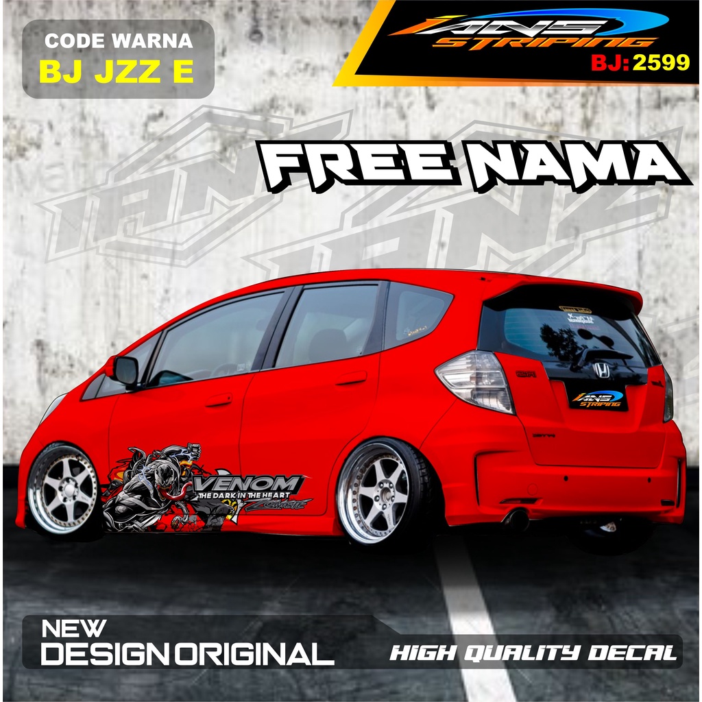 STICKER VARIASI MOBIL BRIO, JAZZ / STICKER MOBIL /DECAL STICKER MOBIL / STIKER JAZZ, AGYA, AYLA