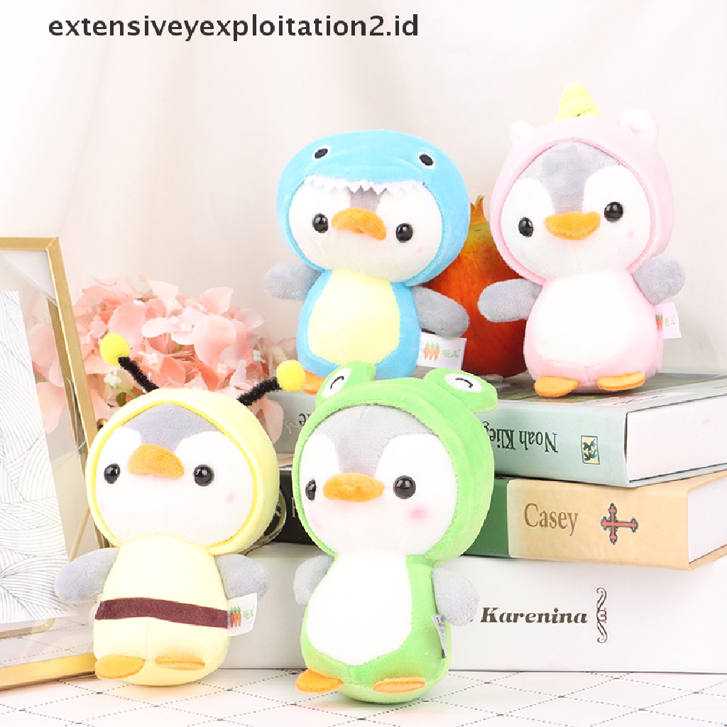 Mainan Gantungan Kunci Boneka Penguin Mini 12CM Bahan Plush Untuk Hadiah Anak