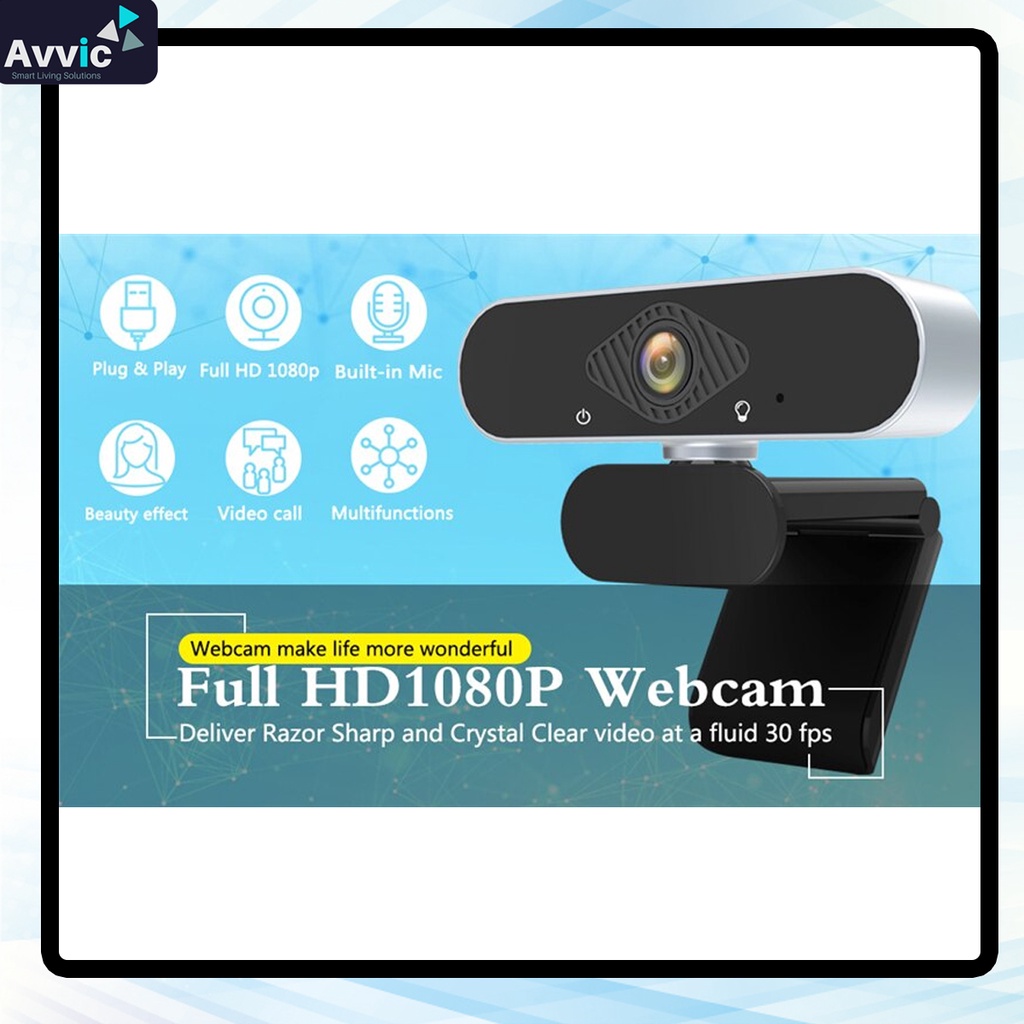 Webcam Camera Laptop PC 1080P Full HD USB Video Camera Webcast Live Broadcast Video Meeting