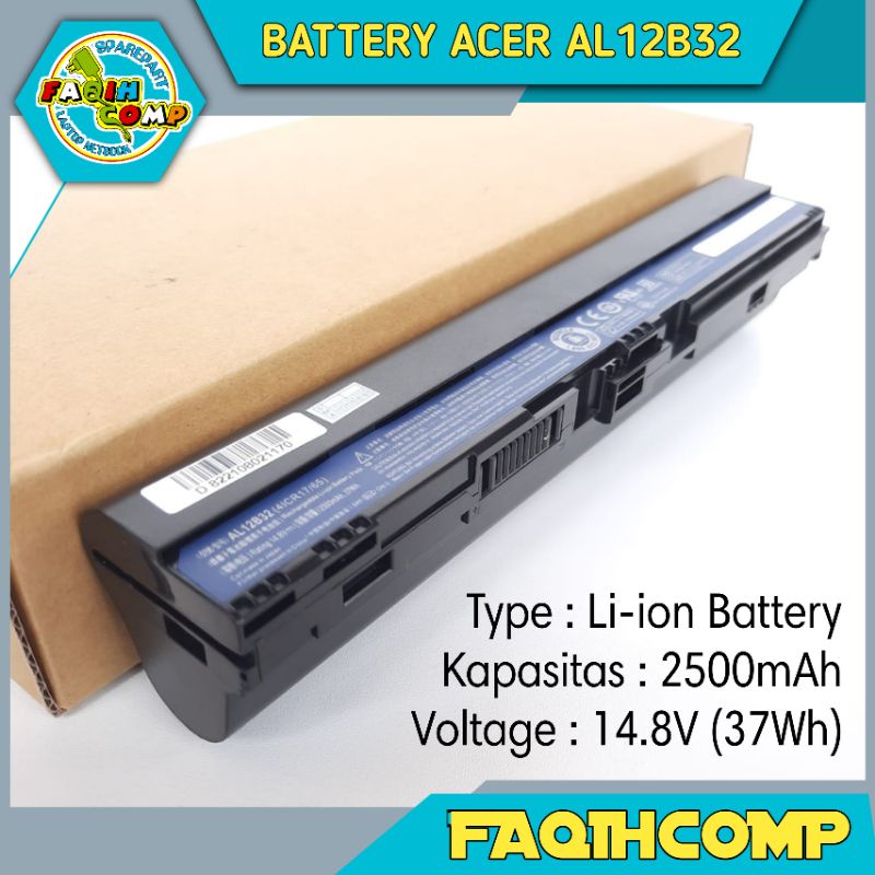 Baterai Laptop Acer Aspire E14 E15 E5-411 E5-421 E5-471 E5-511 E5-521 E5-531 E5-551 V3-472 V3 V5-572 AL14A32 FATVersion