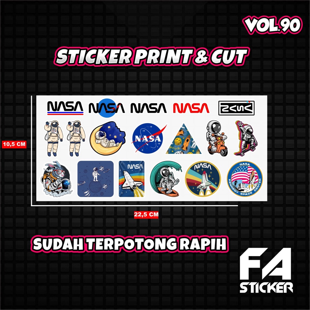 Stiker Pack Print Cut Vol 90 Viral Terbaru Stiker Motor Sticker Helm