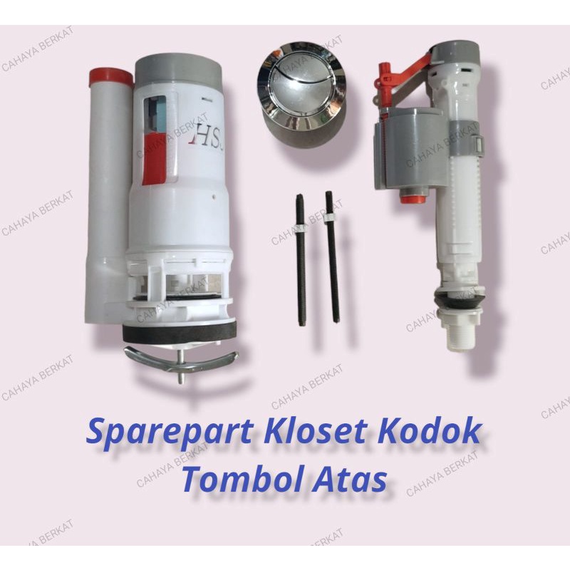 alat / sparepart kloset duduk model kodok PENCET SAMPING / TOMBOL ATAS PROMO TERMURAH