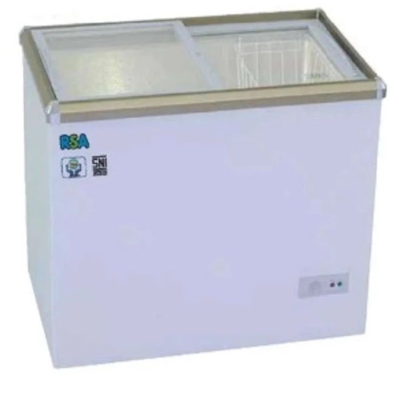 Chest Freezer RSA XS 200/freezer box tutup kaca sliding RSA xs-200 liter