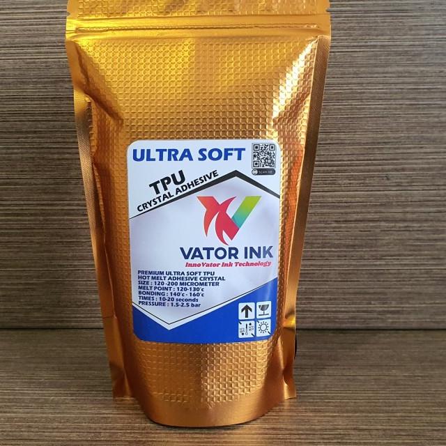 

VATOR TPU ULTRASOFT 250gr CRYSTAL DTF ADHESIVE LEM SABLON PLASTISOL