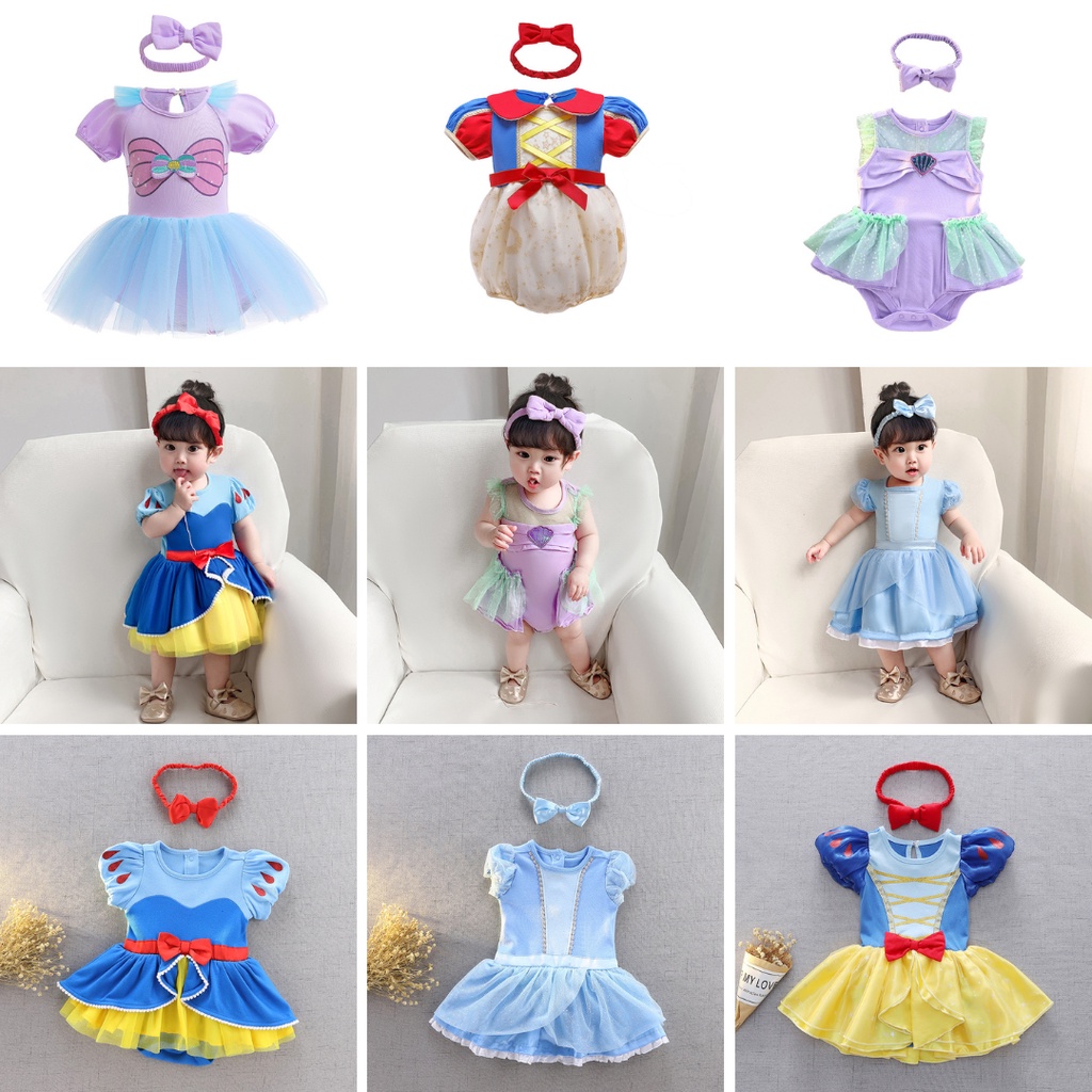 DRESS ANAK PEREMPUAN COSPLAY BAJU KOSTUM GAUN PRINCESS BALLET TUTU FREE BANDO DBC