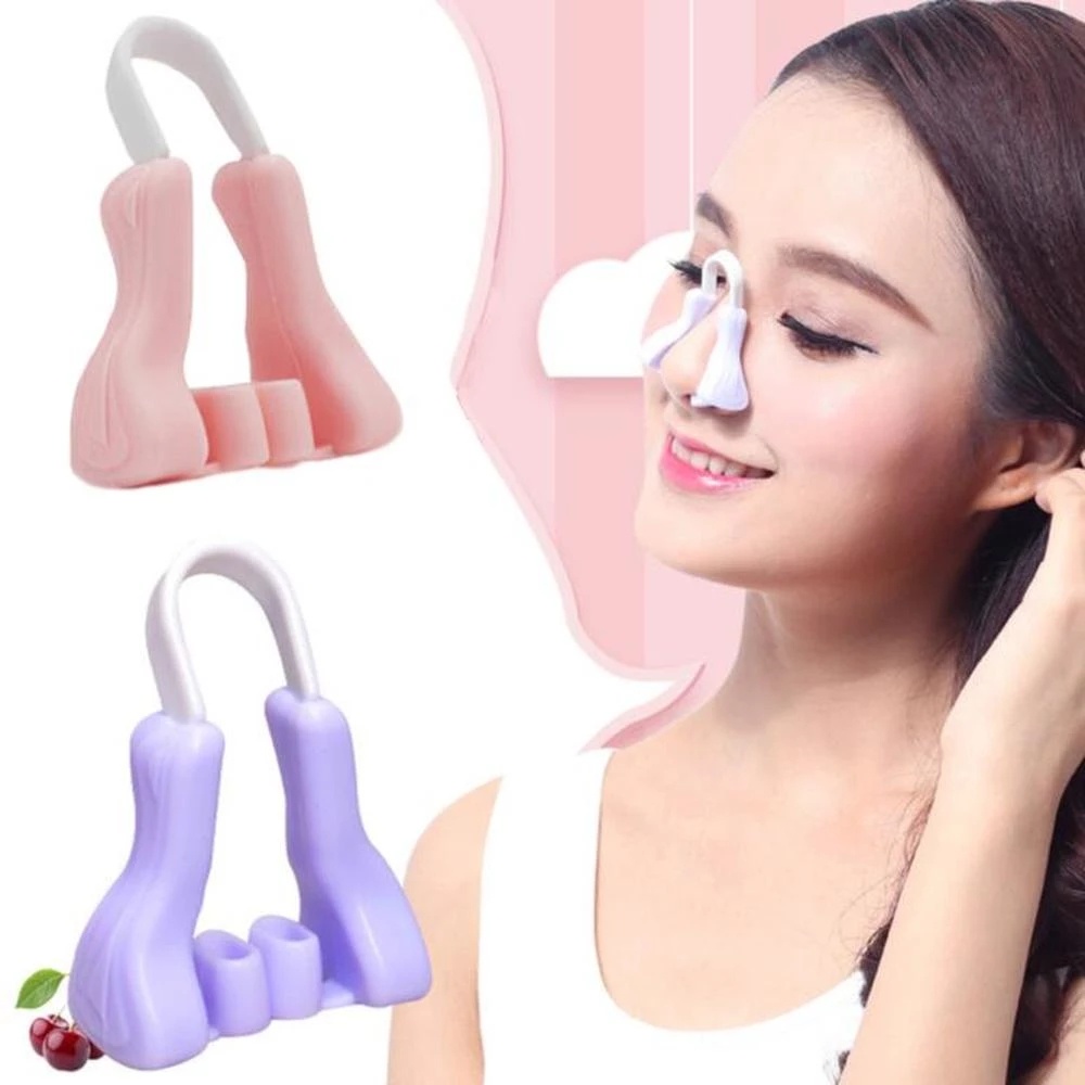 Alat Kecantikan Hidung Lurus Stereoskopis Universal Bahan Plastik Silikon Tanpa Rasa Sakit