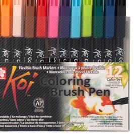 

Sakura Koi Coloring Brush Pen - 12 Color Set / Rainbow Color