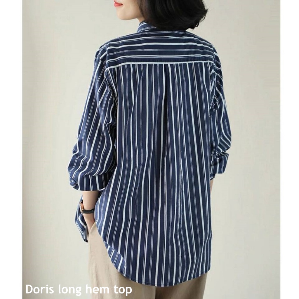 Doris long hem top - Thejanclothes