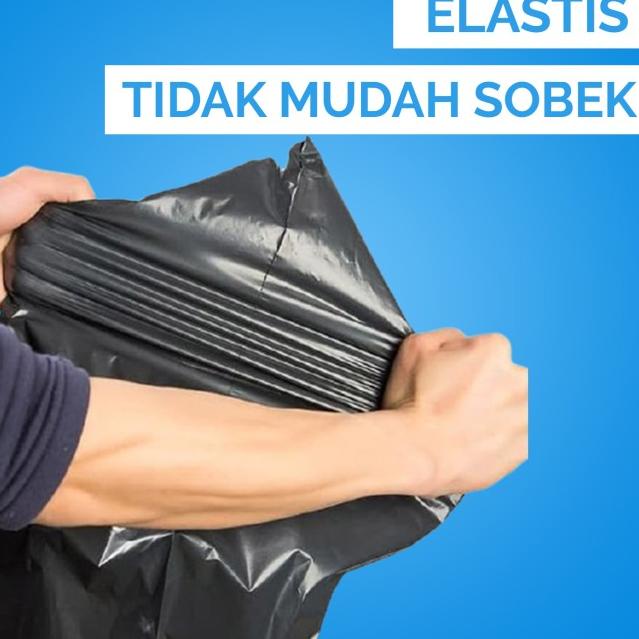 

Polymailer Gulung Hitam Ekonomis 35x45 +5 cm Plastik Packing - 100 lbr