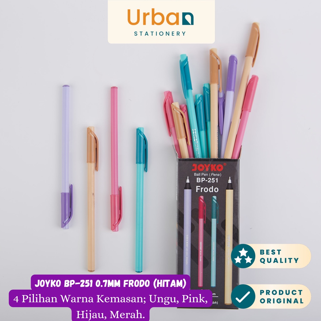 

Pulpen Joyko Bp-251 Frodo 0.7mm ( 12pcs )