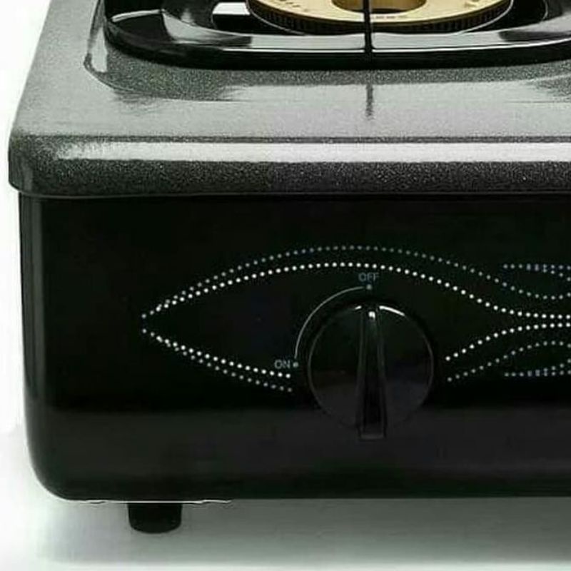 Kompor Gas RINNAI 2 Tungku Kaca Masak Hitam RI-712 GA(B) Api Lilin Turbo Hitam//Misteri box!!!-4