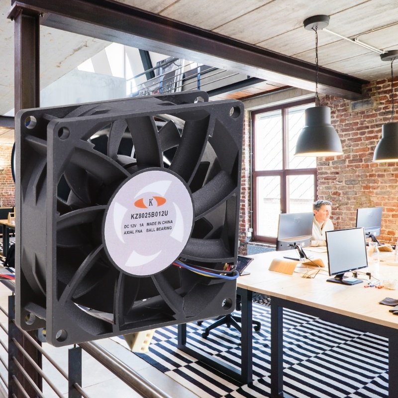 Bt KZ8025B012U 6500RPM PWM Cooler Fan Radiator Sasis 80x80mm Untuk Komputer Desktop