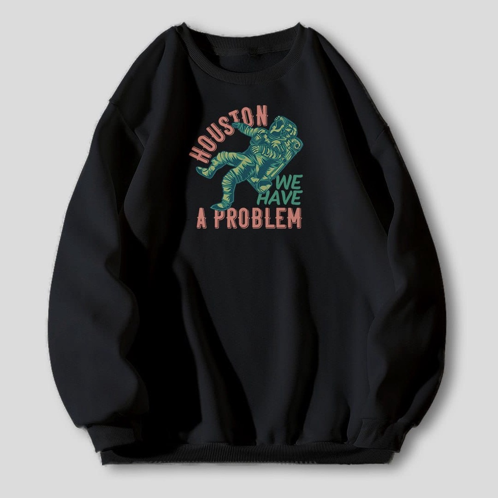 CREWNECK OVERSIZE HOUSTON FIT TO XL -  JUMPER TEBAL TERLARIS