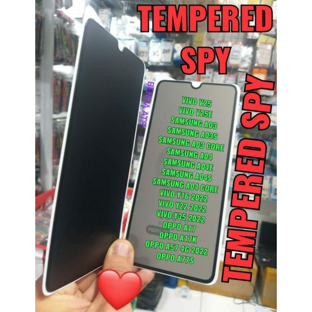 TG ANTI GORES CERAMIC MATTE PRIVACY SPY OPPO A17 OPPO A17K OPPO A57 4G 2022 OPPO A77S VIVO V25 VIVO V25E VIVO Y16 2022 VIVO Y22 2022 VIVO Y35 2022 REALME C33 SAMSUNG A03 SAMSUNG A03S SAMSUNG A03 CORE SAMSUNG A04 SAMSUNG A04E SAMSUNG A04S SAMSUNG A04 CORE