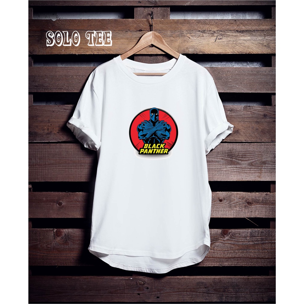 KAOS BLACK PANTHER WHITE TSHIRT / KAOS SUPERHERO WHITE TSHIRT