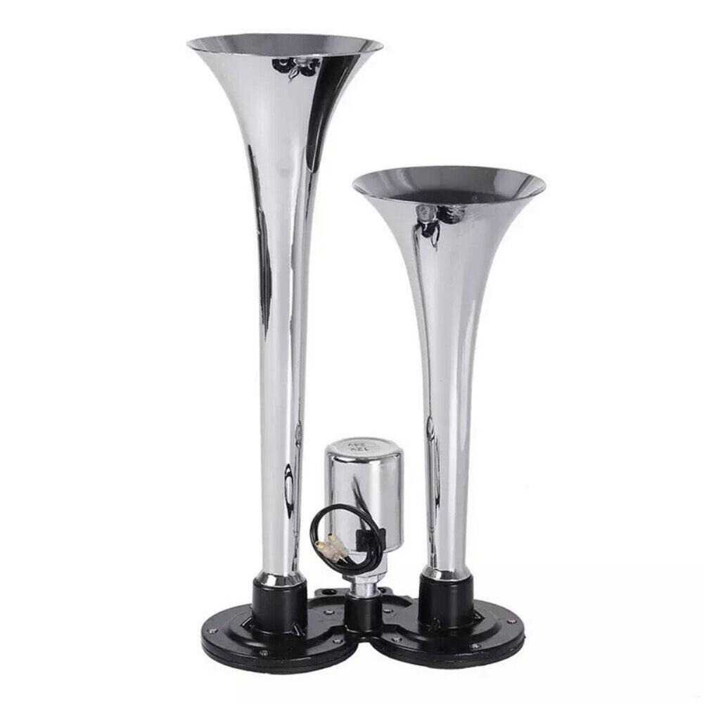 HEYVO Klakson Trompet Mobil Dual Air Horn 300dB 12V/24V - LD-201KGJGMLP1