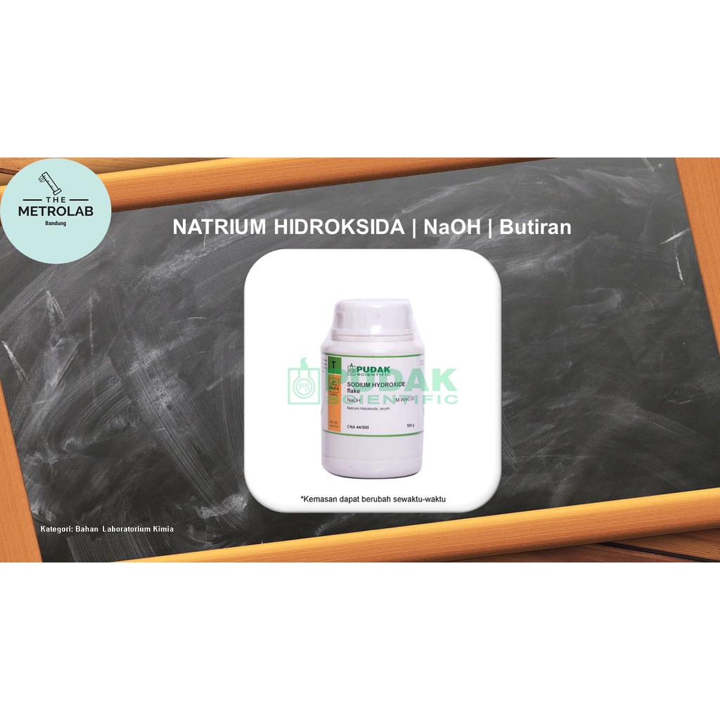 Natrium Hidroksida | Sodium Hidroksida | NaOH | Butiran (500 g/botol)