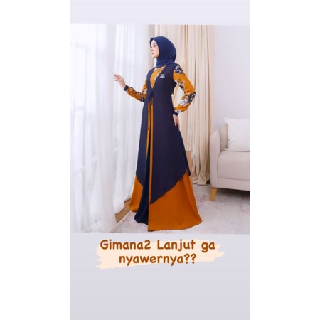 AURI dress mustard by Madeira gamis terbaru