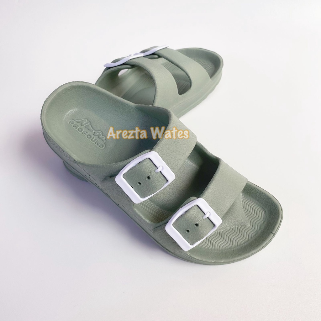 Sandal selop wanita slip on karet new era LB E 11024