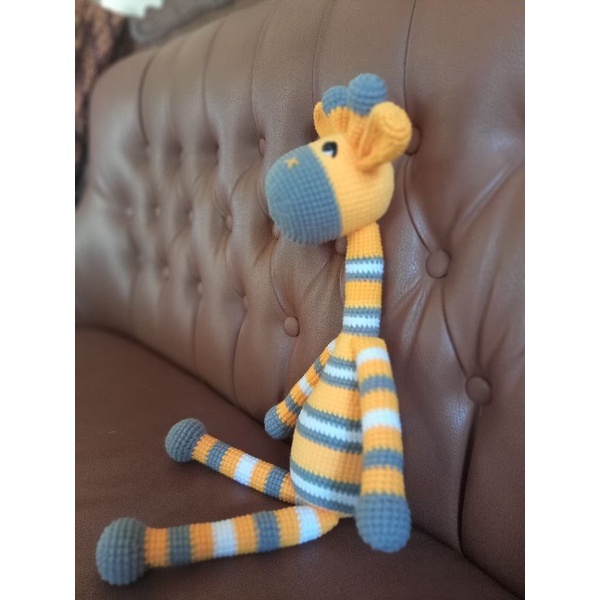 (57 cm)boneka rajut jerapah/giraffe amigurumi