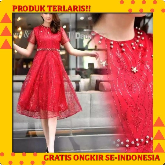 Dress Wanita Casual Dress Korea Party Dres Import Murah Terbaru Kekinian Polos Hijau Baju Dress Jumb