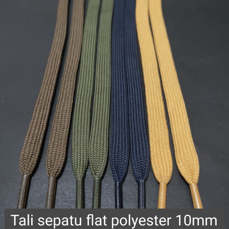 Tali sepatu flat polyester 10mm