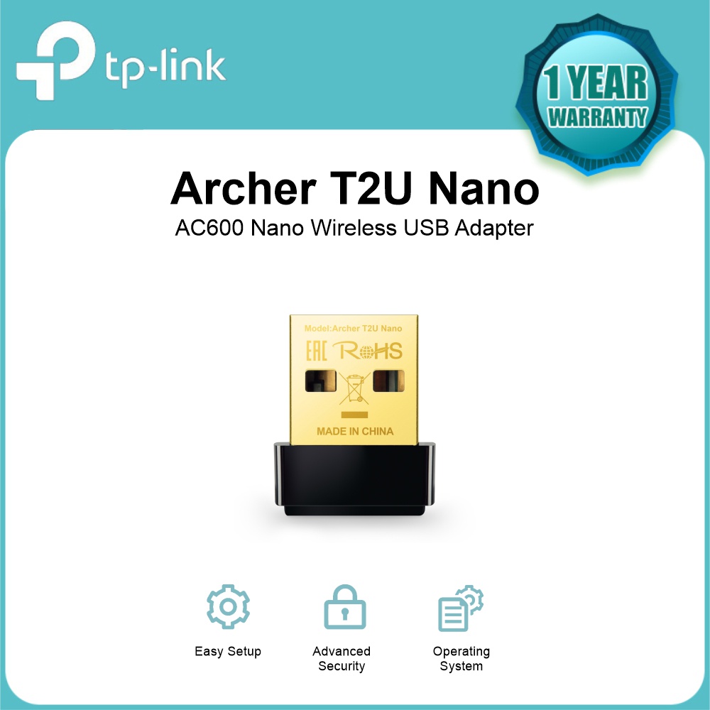 TP-LINK Archer T2U Nano AC600 Nano Wireless USB Adapter