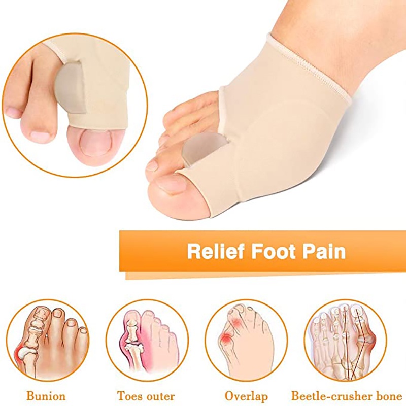 Bunion Corrector Hallux/ Pelindung Jempol Kaki/ Sensu Jempol Corrector/ Big Toe Separator Silikon Insole