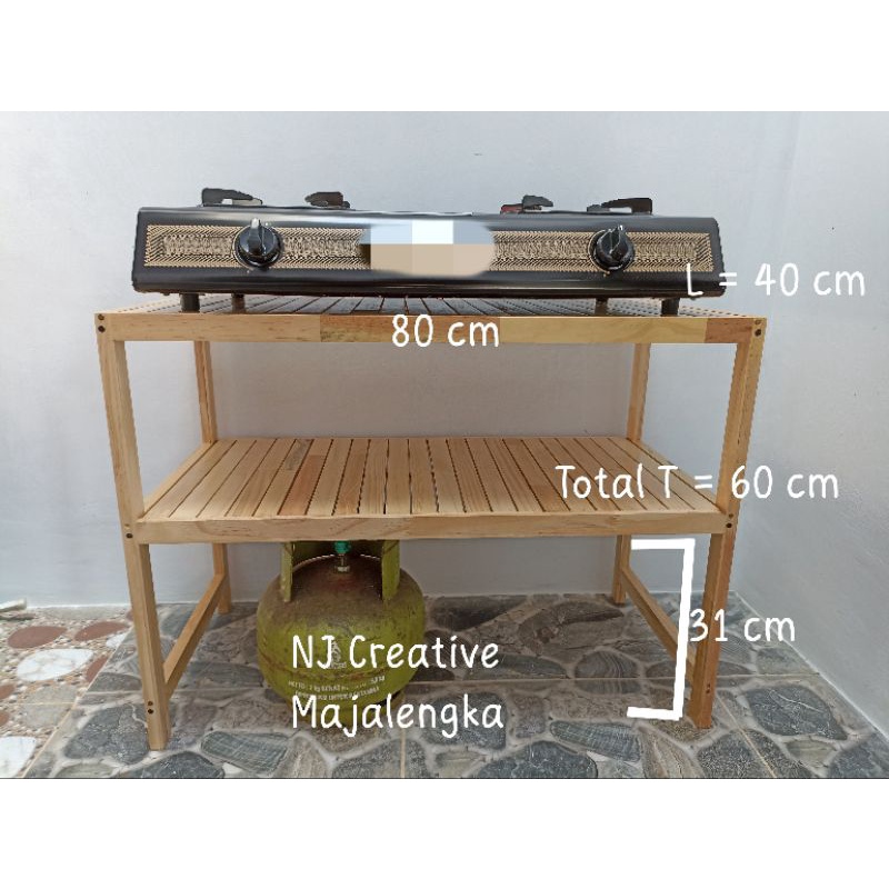 Jual Meja Kompor 2 Tungku Bisa Masuk Tabung Gas Minimalis Serbaguna ...