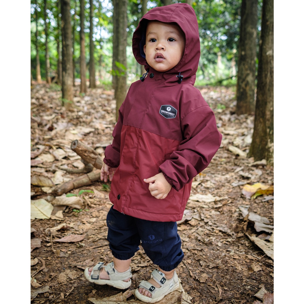 Greenforest Twilight Jaket Gunung Anak Waterproof Original 2 - 10 tahun